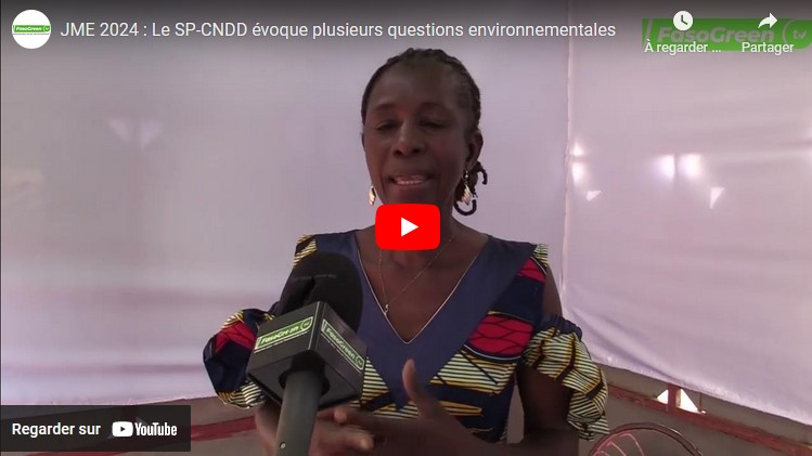 SP CNDD BON JME 2024 : Le SP-CNDD évoque plusieurs questions environnementales