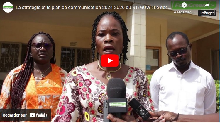 ST GUW La stratégie et le plan de communication 2024-2026 du ST/GUW : Le document validé.