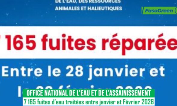 Office National de l’Eau et de l’Assainissement :   7 165 fuites d’eau traitées entre janvier et Février 2026