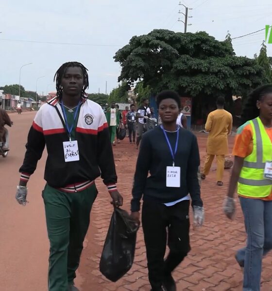 CAP 2 4 6ème édition du camp écologique des jeunes du sahel : Les participants font du éco-jogging